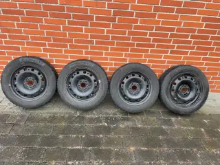 15” 5x100 originale Stålfælge med Conti vinterdæk
