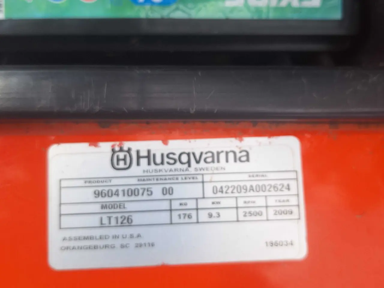 Billede 5 - Havetraktor Husqvarna LTH 126