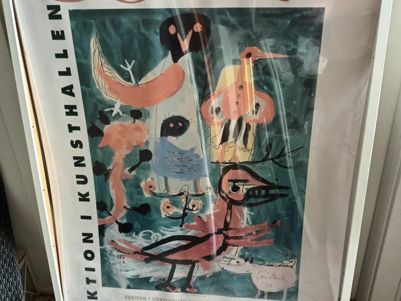 Billede 2 - FLOT LITOGRAGISK PLAKAT AF ASGER JORN 1948 72x102