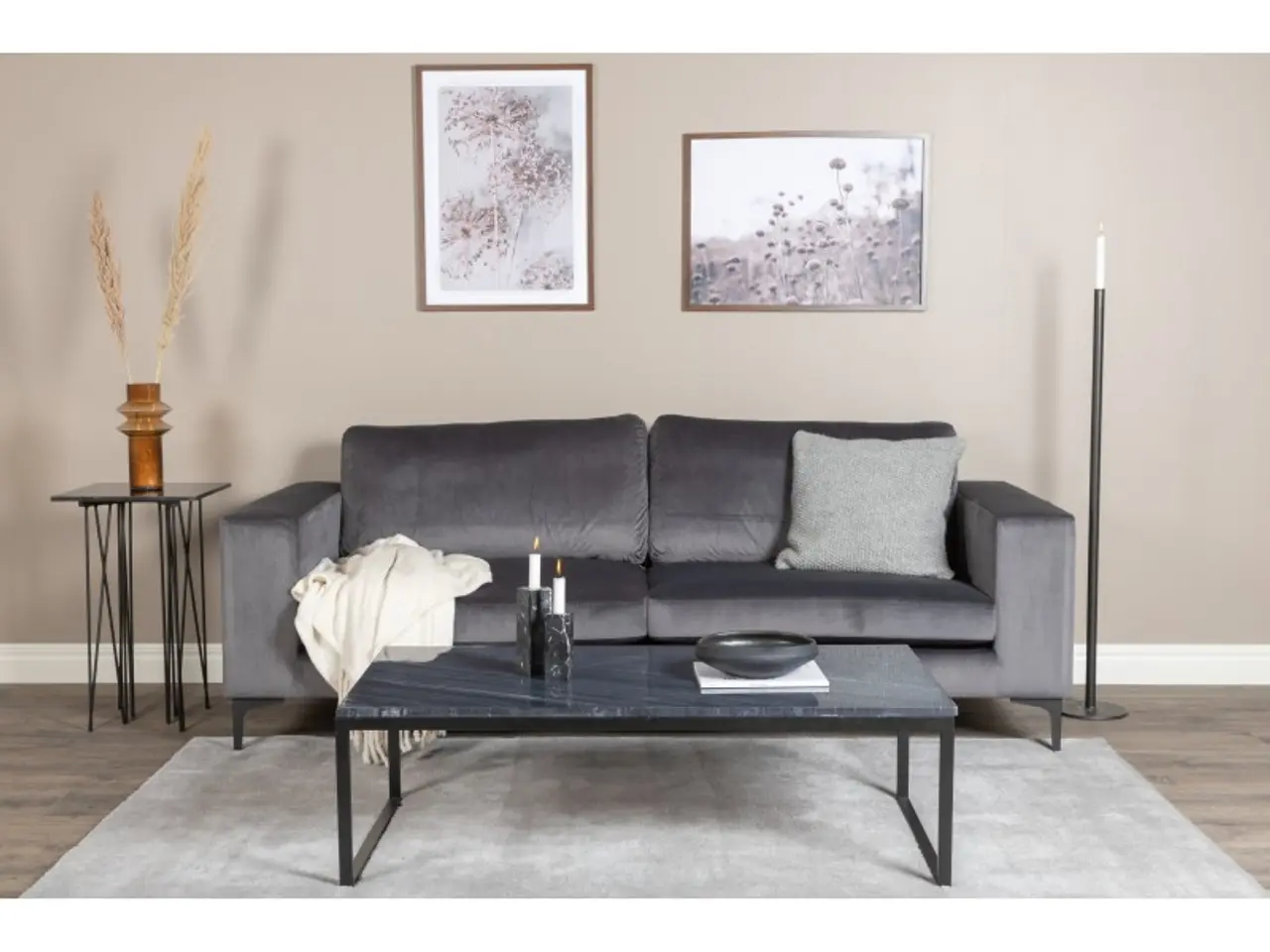 Billede 4 - Bolero 3 personers Sofa  - Sort og Grå