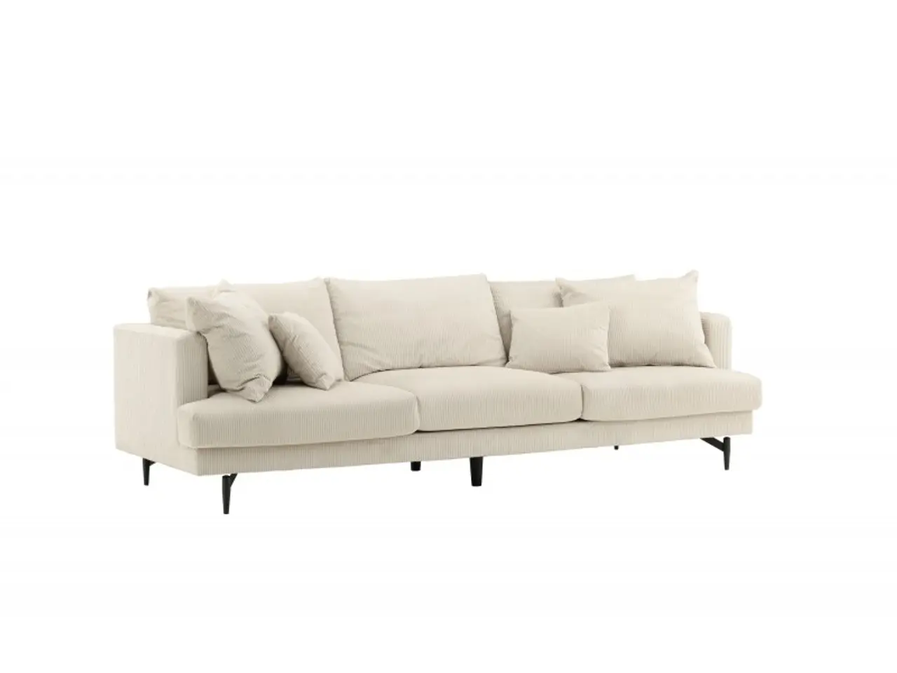 Billede 3 - Sofia 3 personers Sofa  - Beige Fløjl