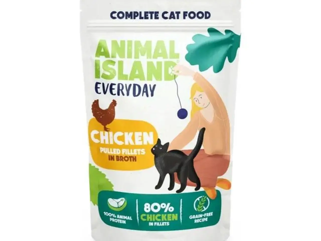 Billede 5 - Vådfoder til kat ANIMAL ISLAND Everyday filetstykker i bouillon - 40 x 85 g