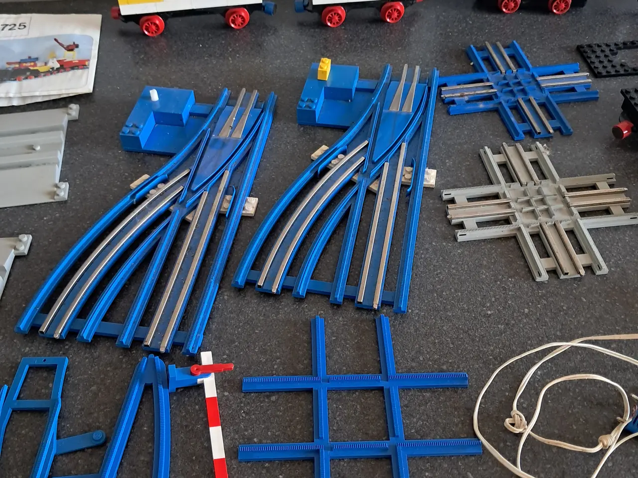 Billede 2 - Kæmpe vintage LEGO Tog samling – Blå skinner, 8 mo