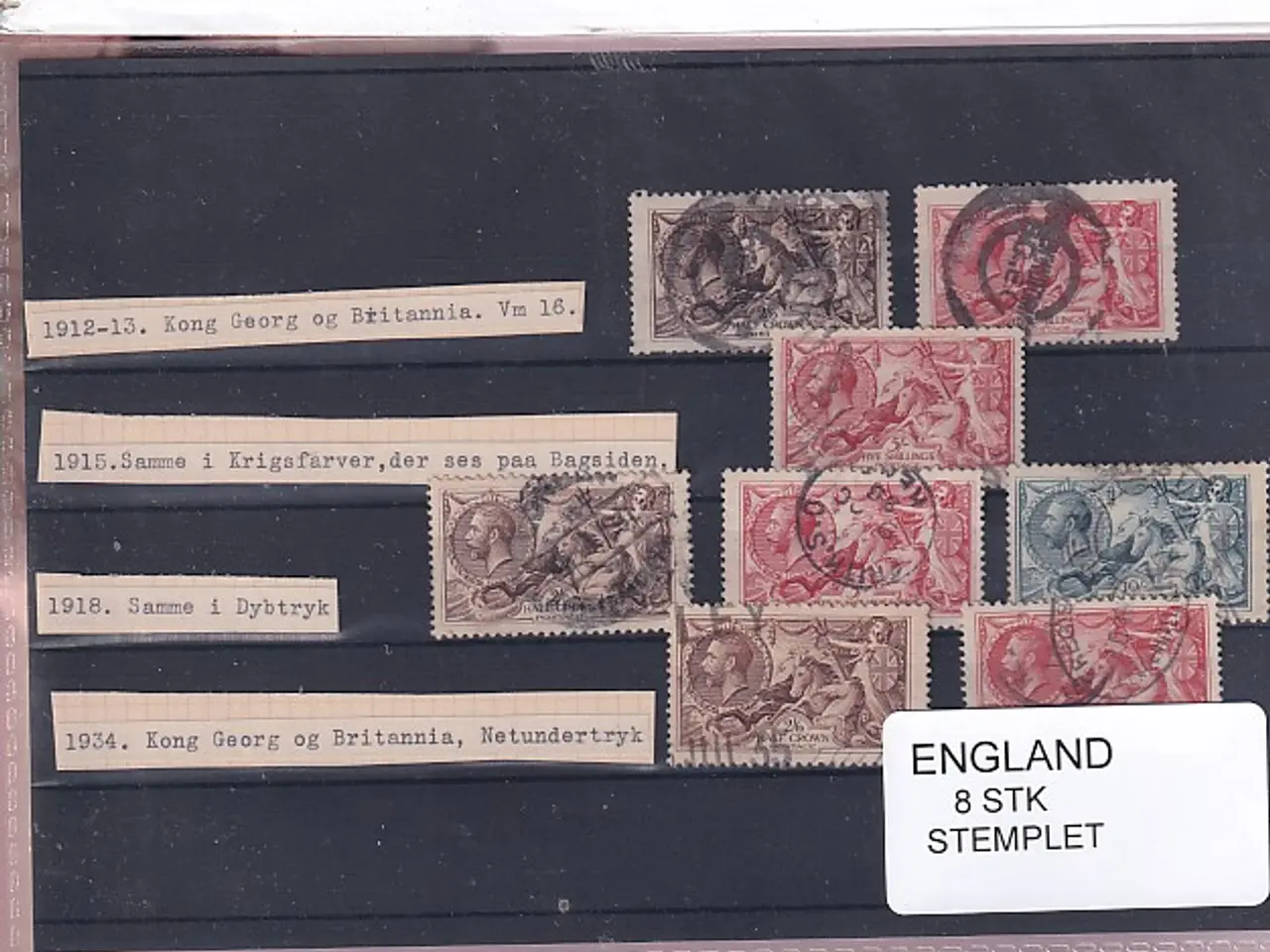 Billede 1 - England - 8 Stk. - Stemplet