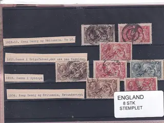 England - 8 Stk. - Stemplet
