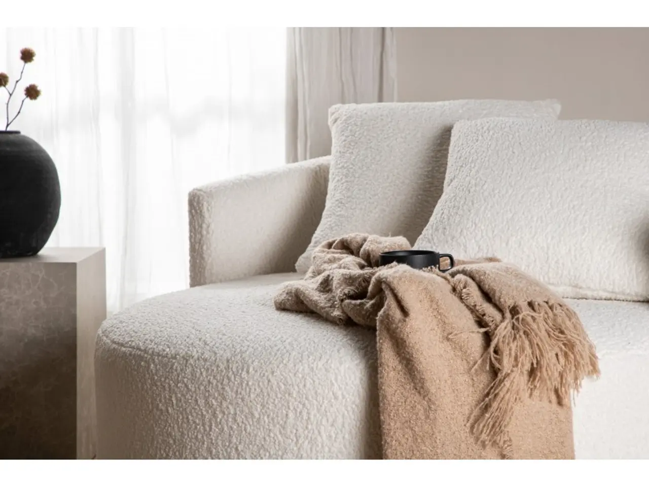 Billede 14 - Kelso 2 personers Sofa - Beige og Sort