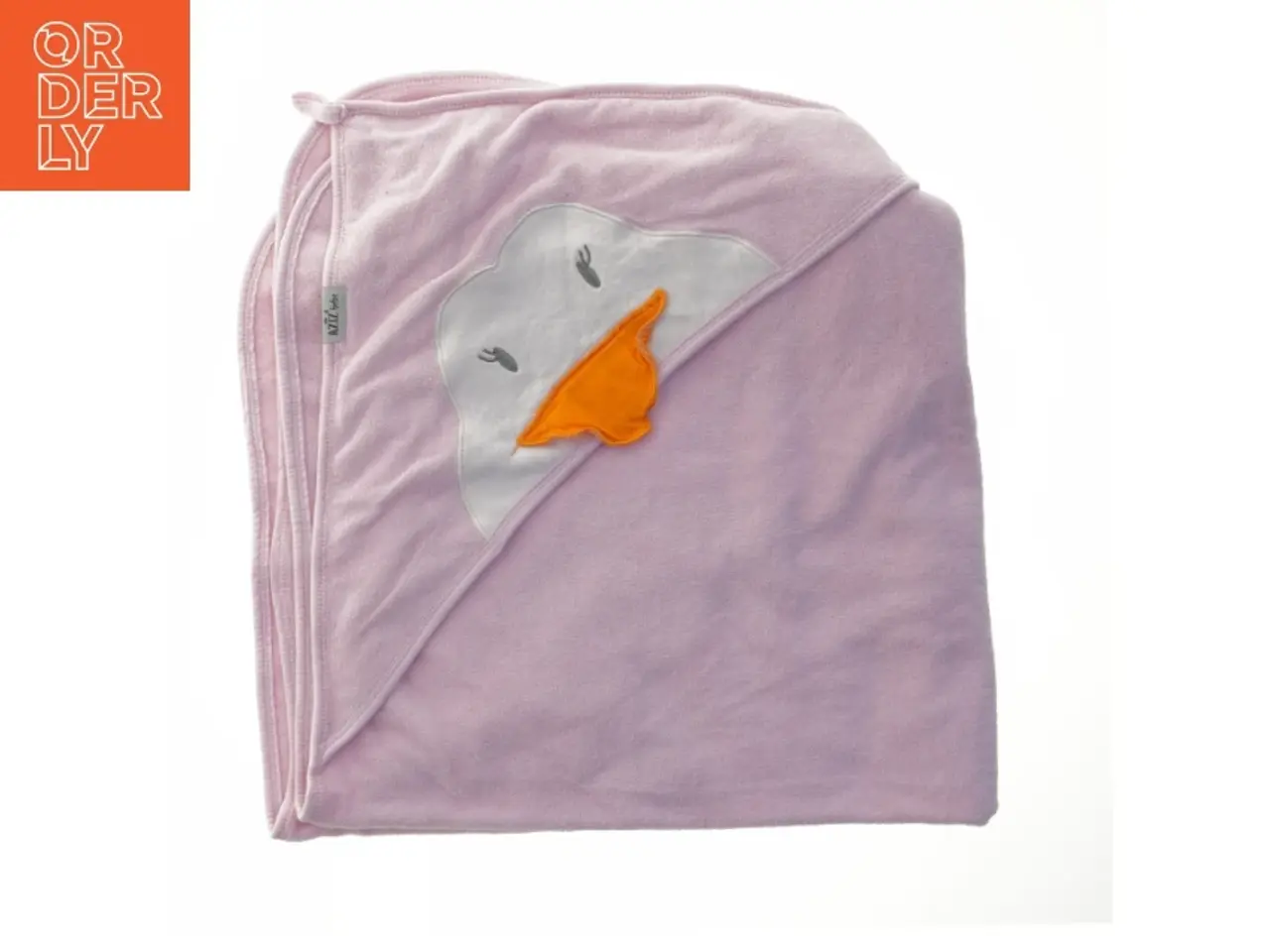 Billede 1 - Baby håndklæde med hætte og andemotiv fra Aziz Bebe (str. 85x85 cm)