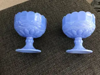 Rice lyseblå glas skåle