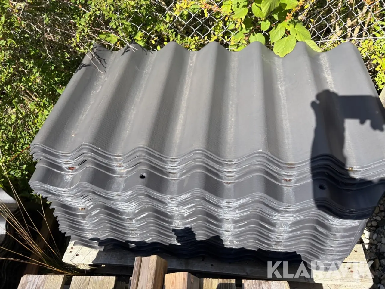 Billede 6 - Tagplader fibercement B7 med rygningsplader 99 dele