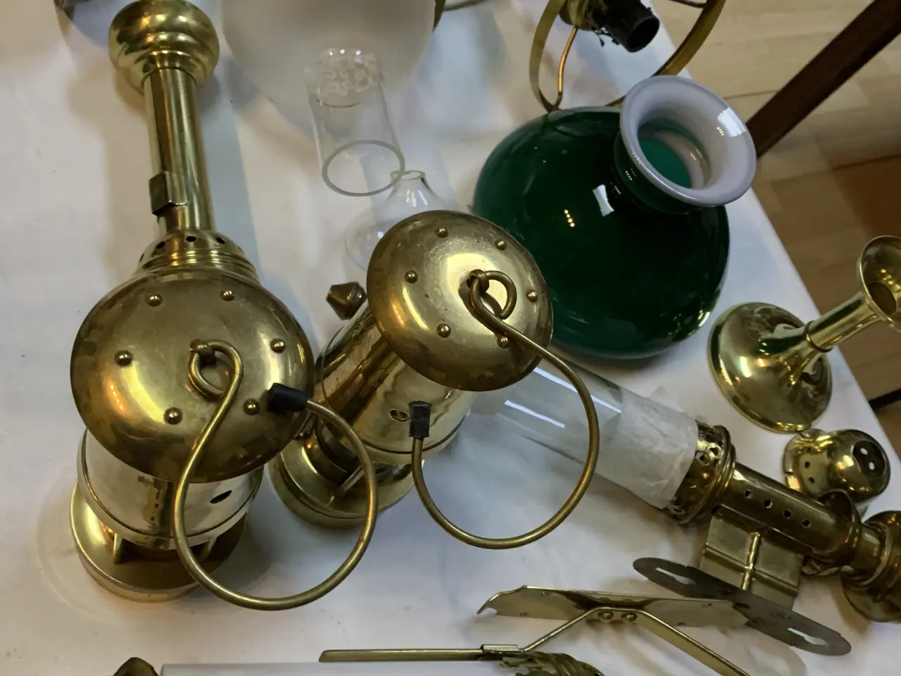 Billede 2 - Diverse messing lamper
