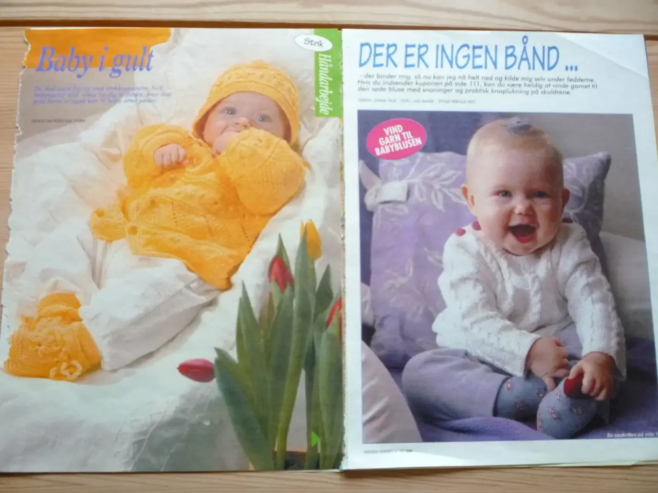 Billede 1 - 6 opskrifter på strikket babytøj