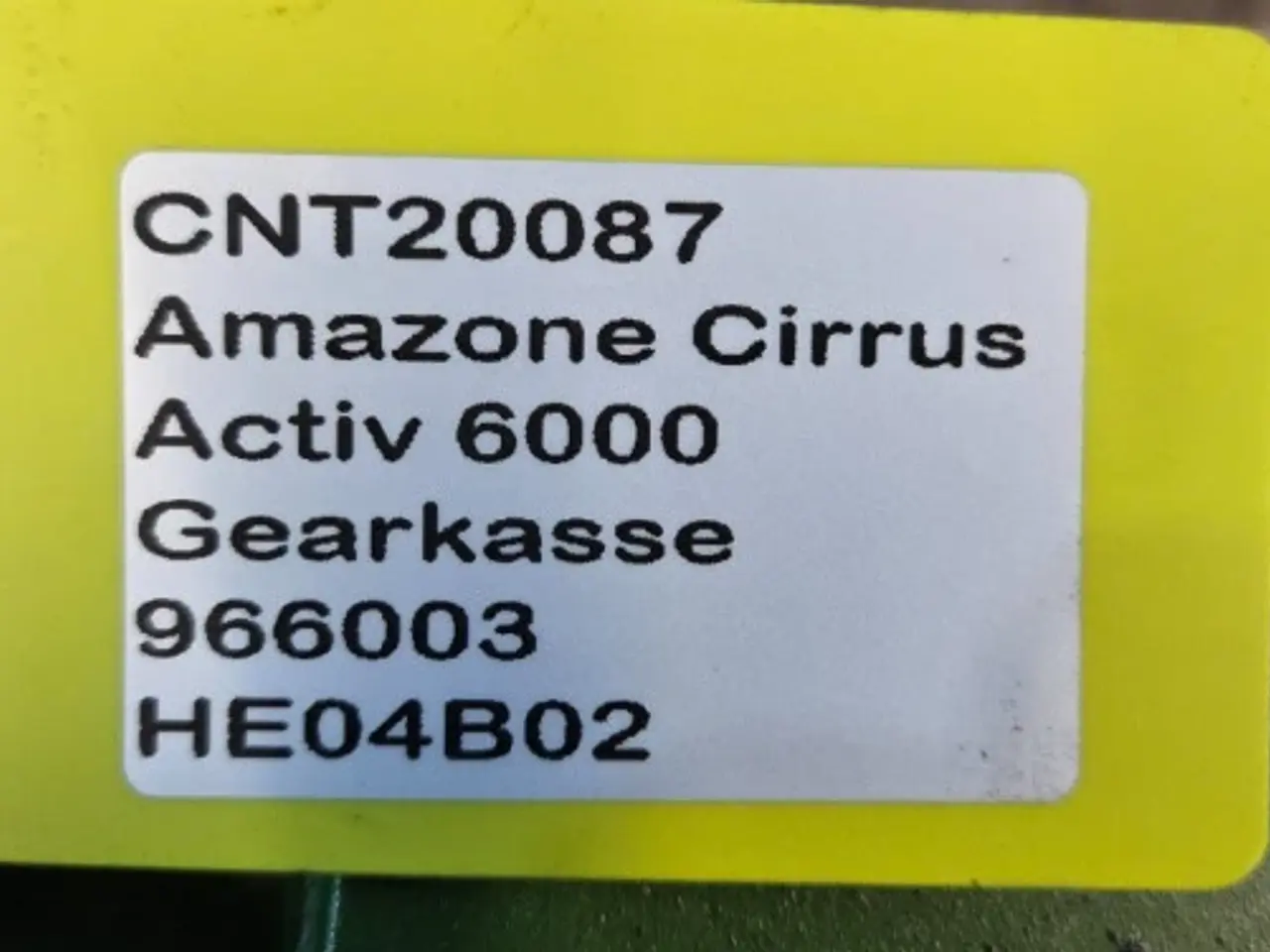 Billede 21 - Amazone Cirrus Activ 6000 Gearkasse 966003