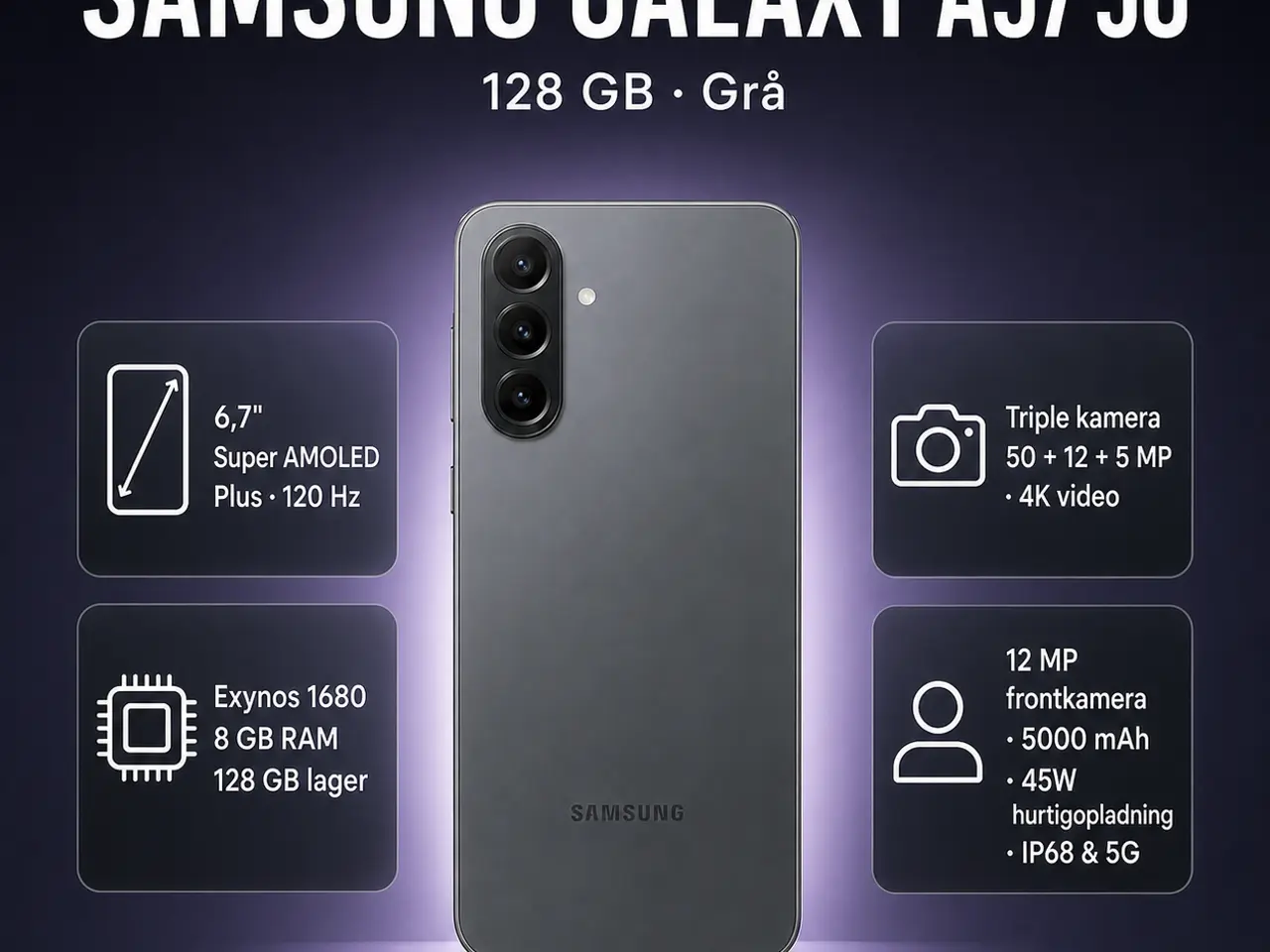 Billede 1 - 🔥 Helt ny Samsung Galaxy A57 5G – Uåbnet
