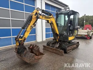 Gravemaskine Yanmar SV22 med 3 skovle