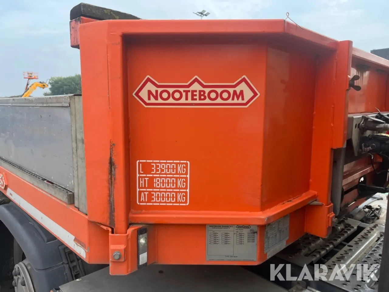 Billede 8 - Maskintrailer/Blokvogn Nooteboom OSD-58-04 4akslet