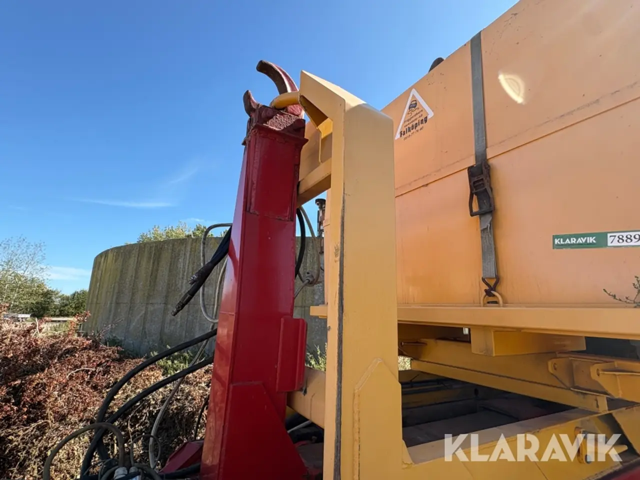Billede 11 - Kroghejsvogn Holsø Hcv 170 med ladsalter og container