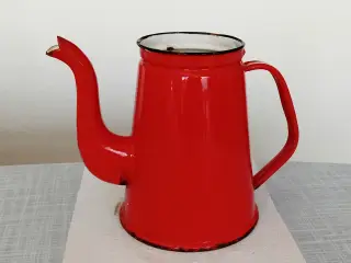 Kaffekande Rød emalje