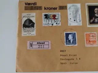 Værdi brev 7 STK frimærker