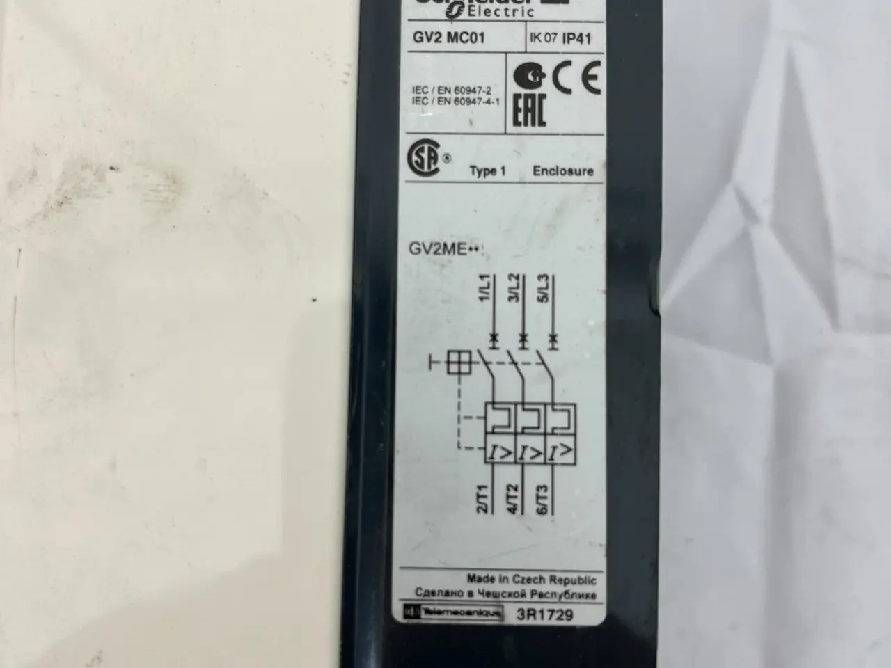 Billede 2 - Schneider Electric GV2 MC01 Motor Starter kabinet