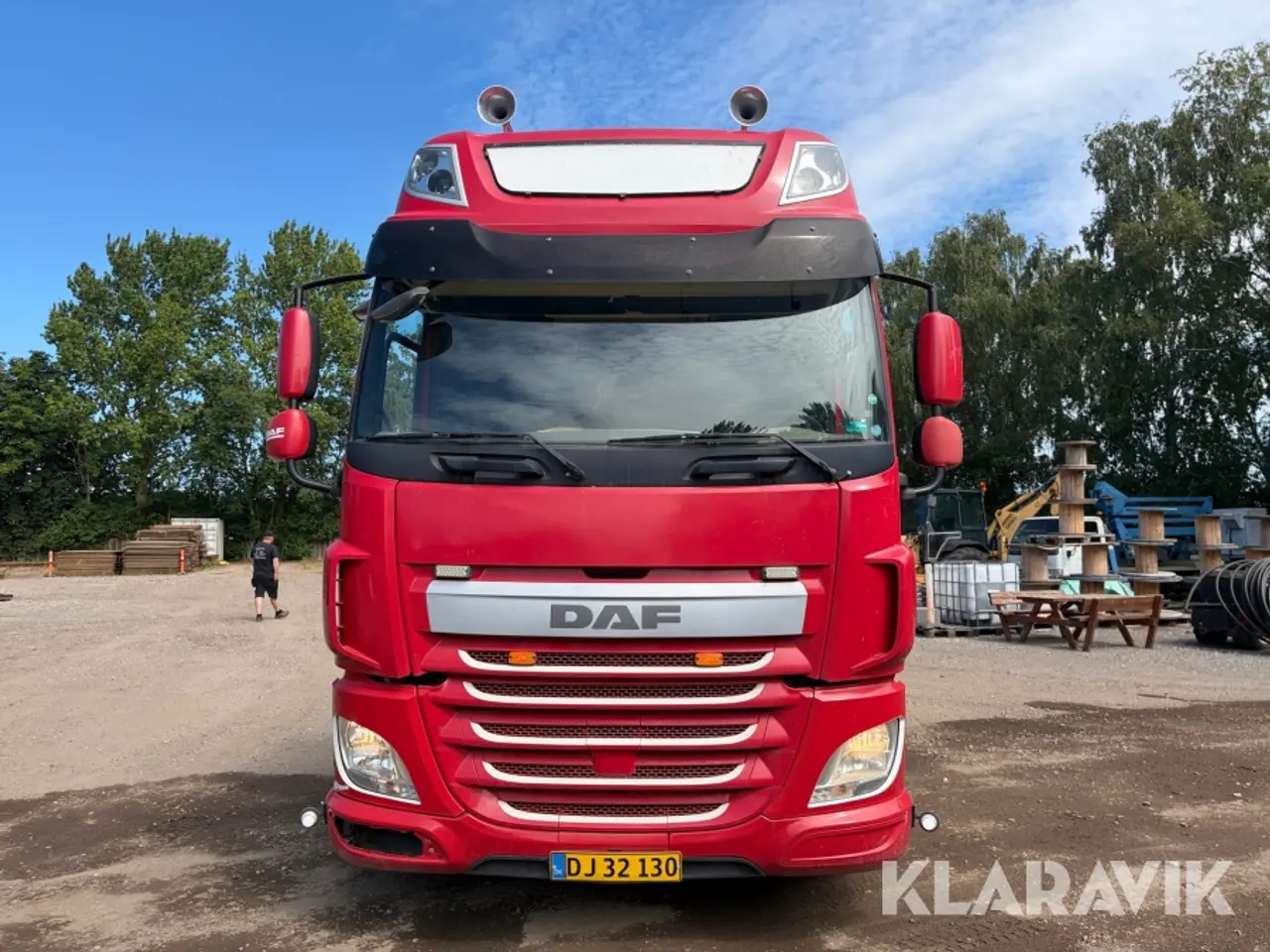 Billede 2 - Lastbil DAF CF med wirehejs og HMF kran