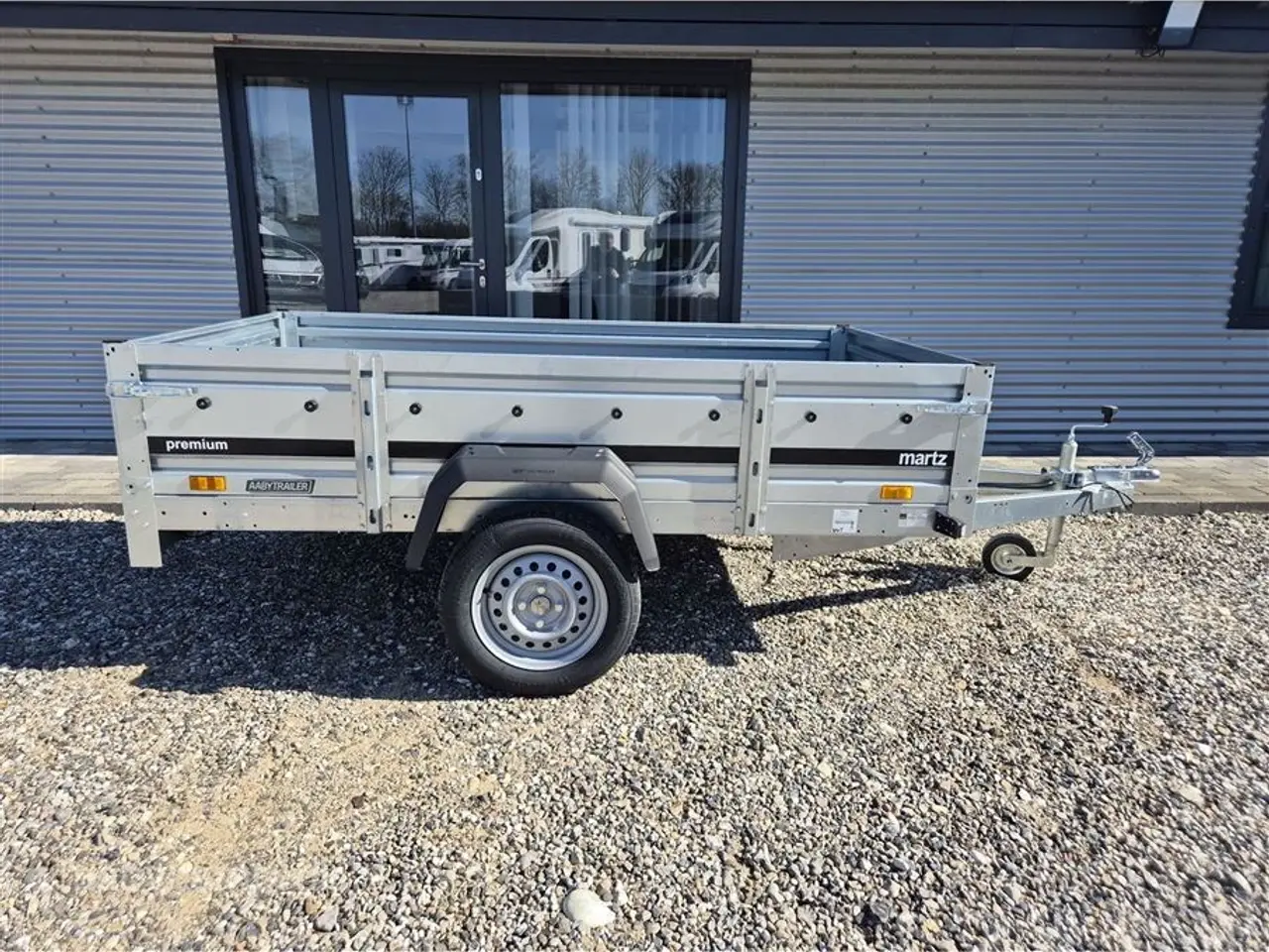Billede 1 - 0 - Martz Premium 230   Fritids trailer EKSTRA KRAFTIG størrelse. 230x125 cm 40 cm høje sider.