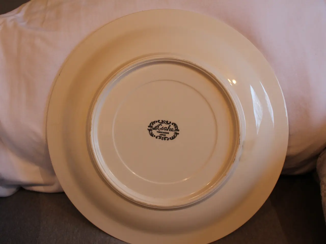 Billede 2 - Træ og porcelæn fade til og hænge på væg