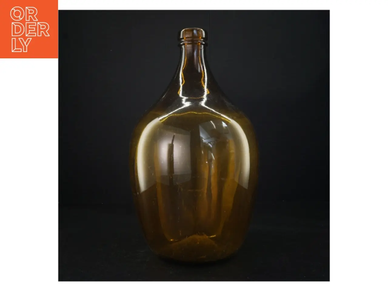 Billede 1 - Brun glasflaske (str. 34 x 20 cm)
