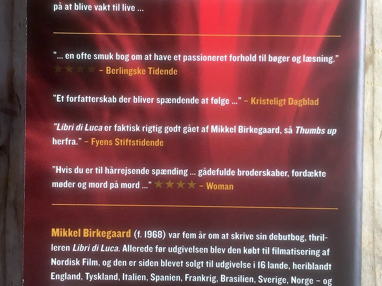 Billede 2 - Libri di Luca, Mikkel Birkegaard