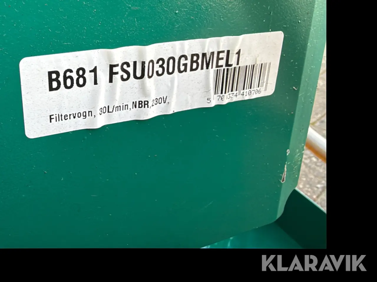 Billede 7 - Filteraggregat Stauff SMFS-U-030 mobilt oliefiltreringssystem 30 liter/minut 230 V