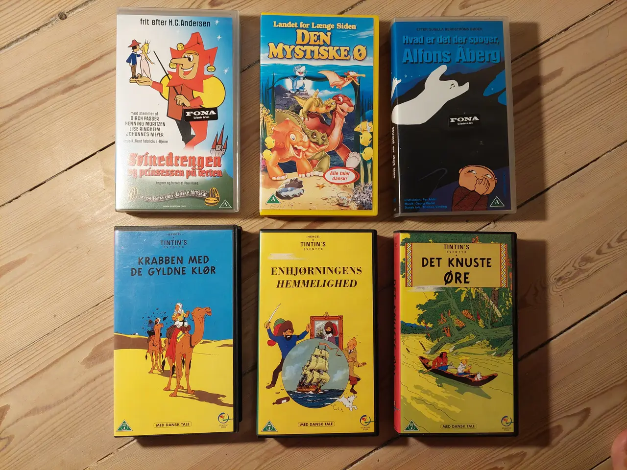 Billede 1 - Retro bånd: Tintin, Alfons Åberg m.fl.