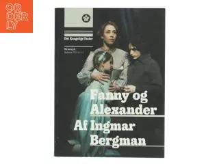 Teaterprogram 'Fanny og Alexander' fra Det Kongelige Teater