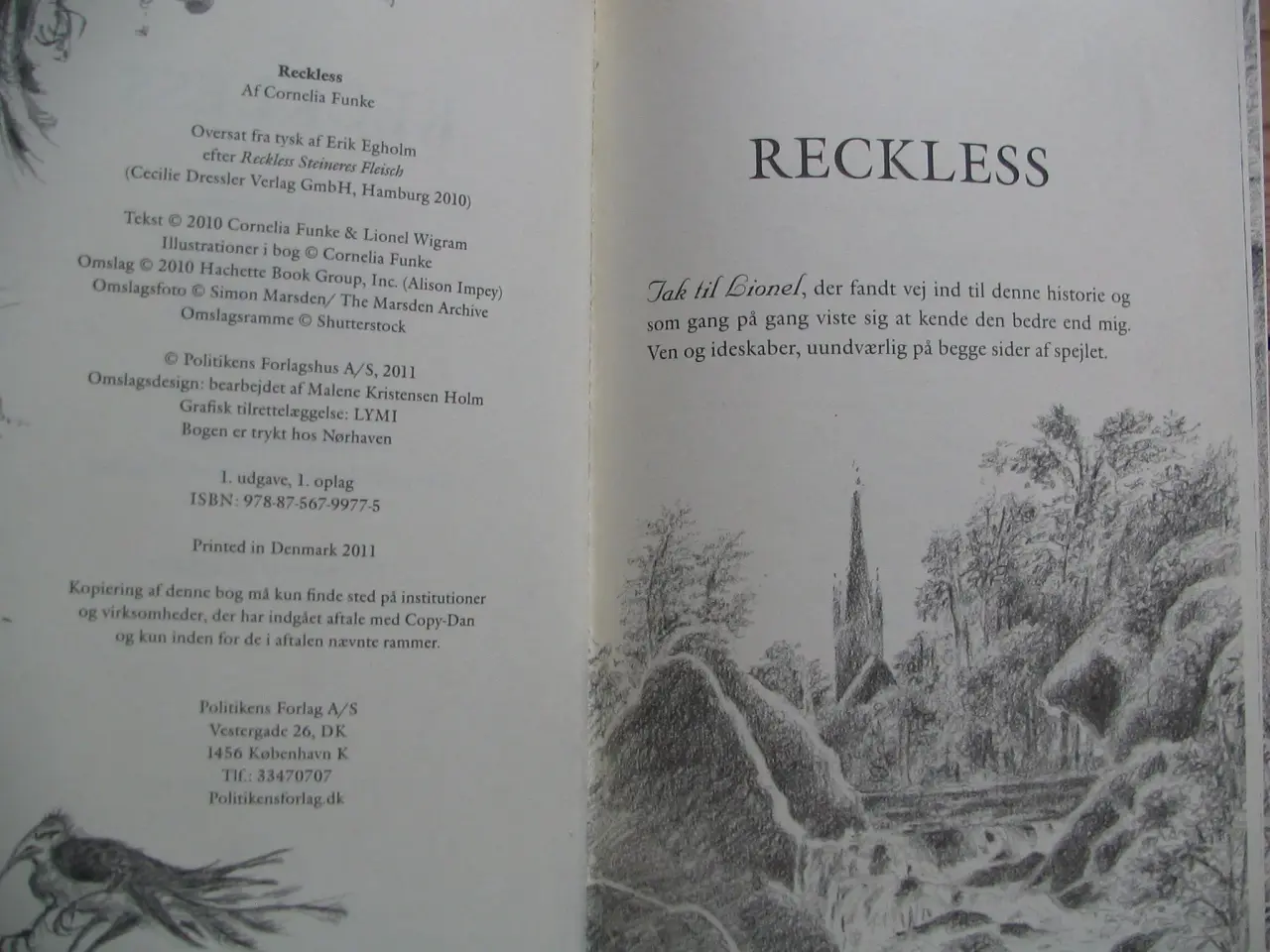 Billede 2 - Cornelia Funke. Reckless