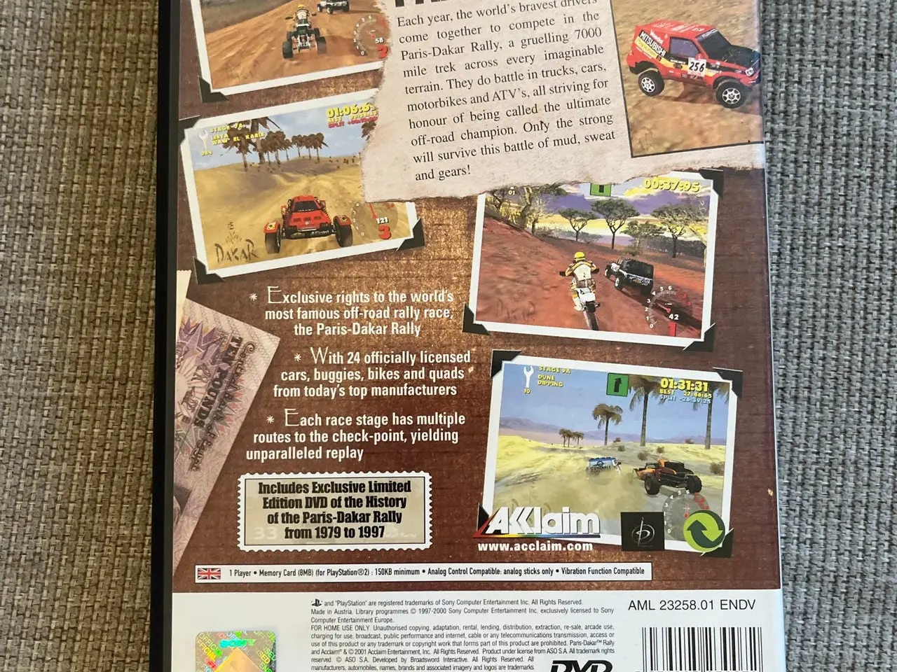 Billede 2 - Acclaim Paris-Dakar Rally Limited Edition Pack - PS2