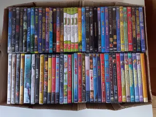 DVD film action, gyser, drama, tegnefilm
