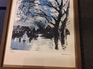 Kunstryk litografi. Kunster Bernhard Pedersen 
