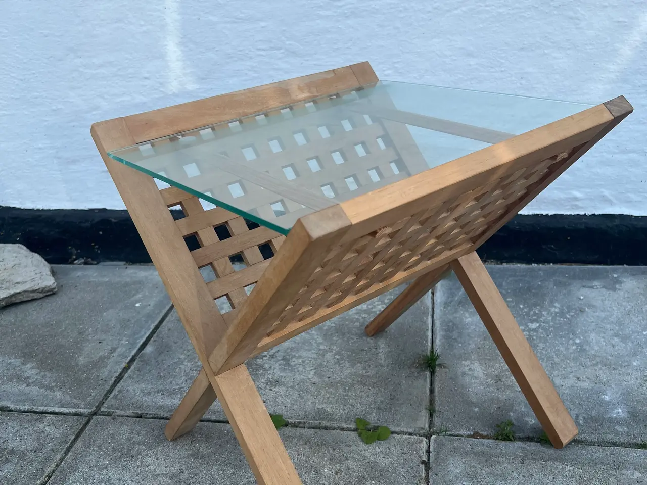 Billede 1 - Trip Trap vintage magasinholder med glasplade