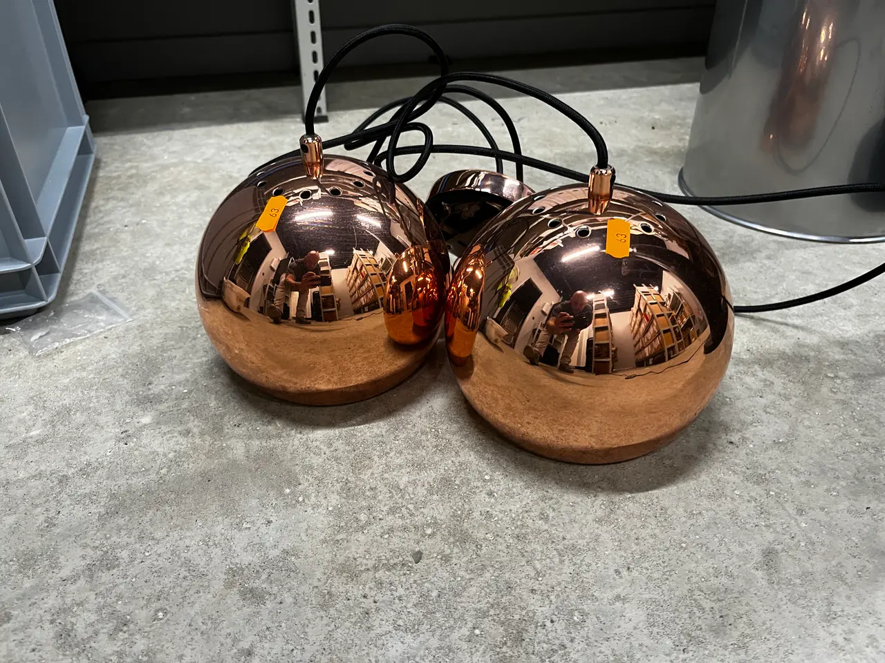 Billede 1 - 2 stk. kobberlamper