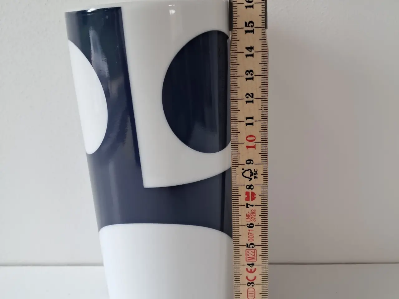 Billede 6 - Verner Panton vase mørkeblåblå og hvid.