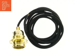 Messing fatning med ledning fra Socket De Lux (str. Ø 4 cm)