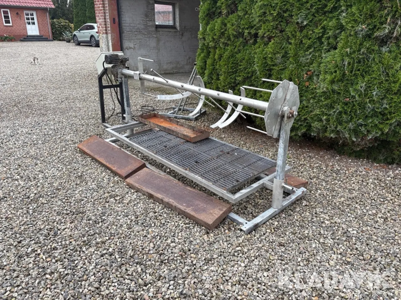 Billede 1 - Grill til kalv/pattegris - rustfrit stål, med rotation