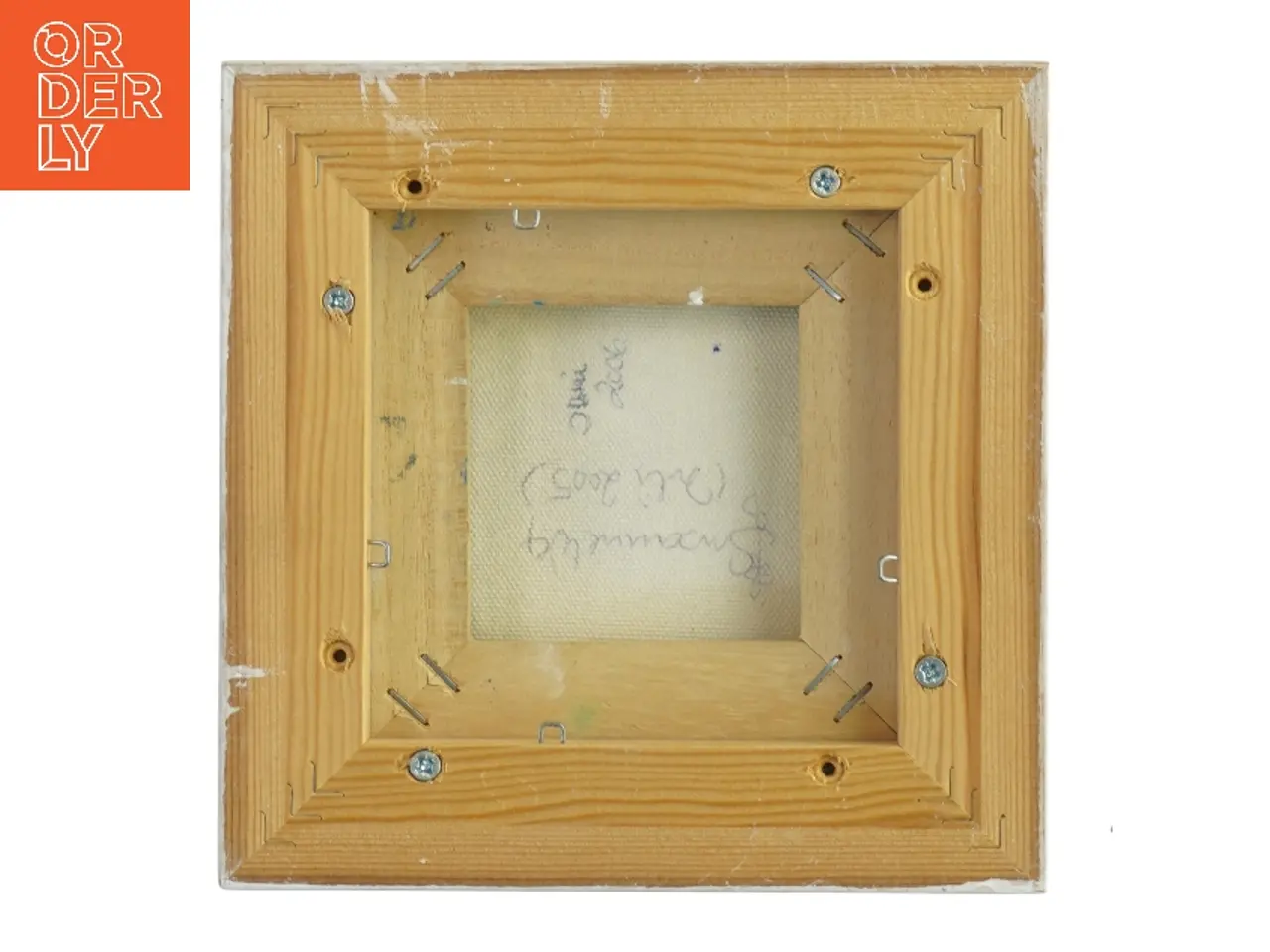 Billede 2 - Abstrakt maleri i ramme (str. 15x15 cm)