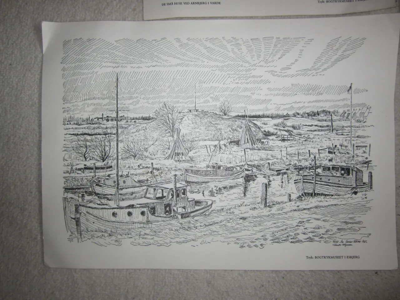 Billede 5 - Rigtig fine tryk fra Bogtrykmuseet i Esbjerg samle