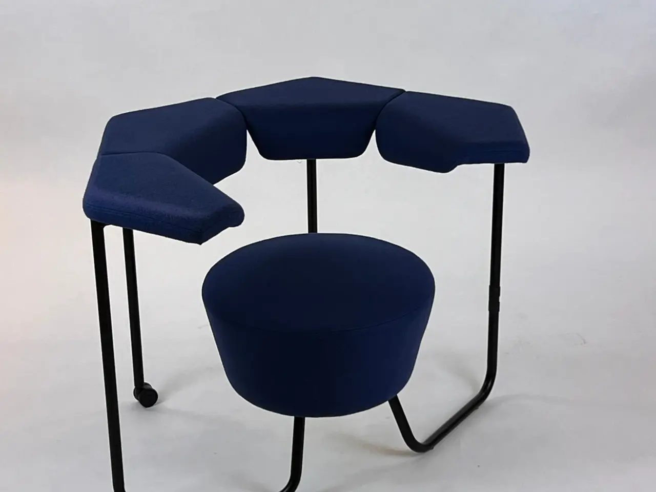 Billede 3 - GreyFox FLOAT Loungestol – Blå med Sort Stel