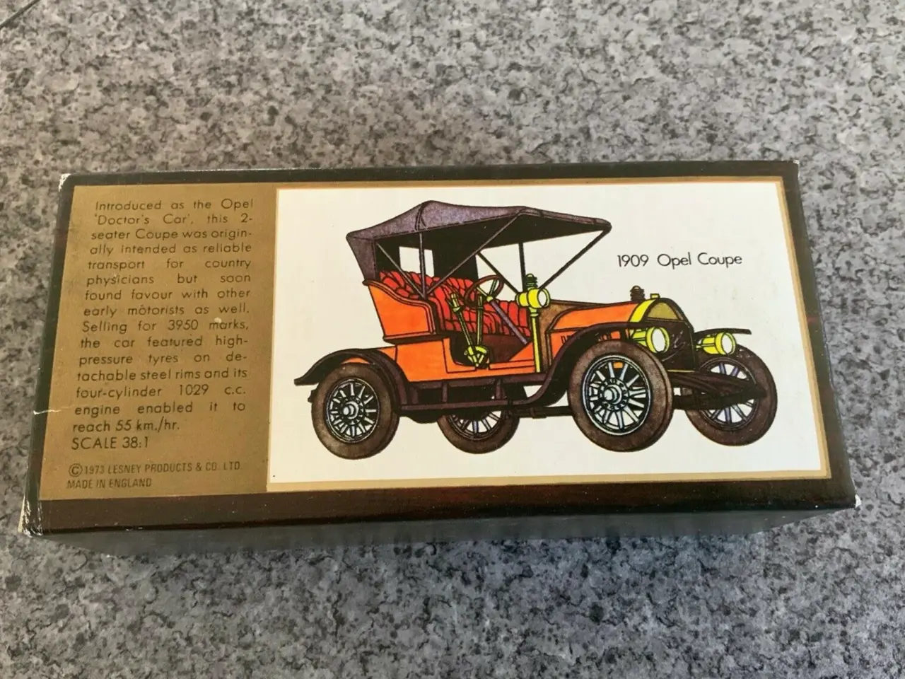 Billede 7 - Matchbox Y-4, 1909 Opel Coupe 