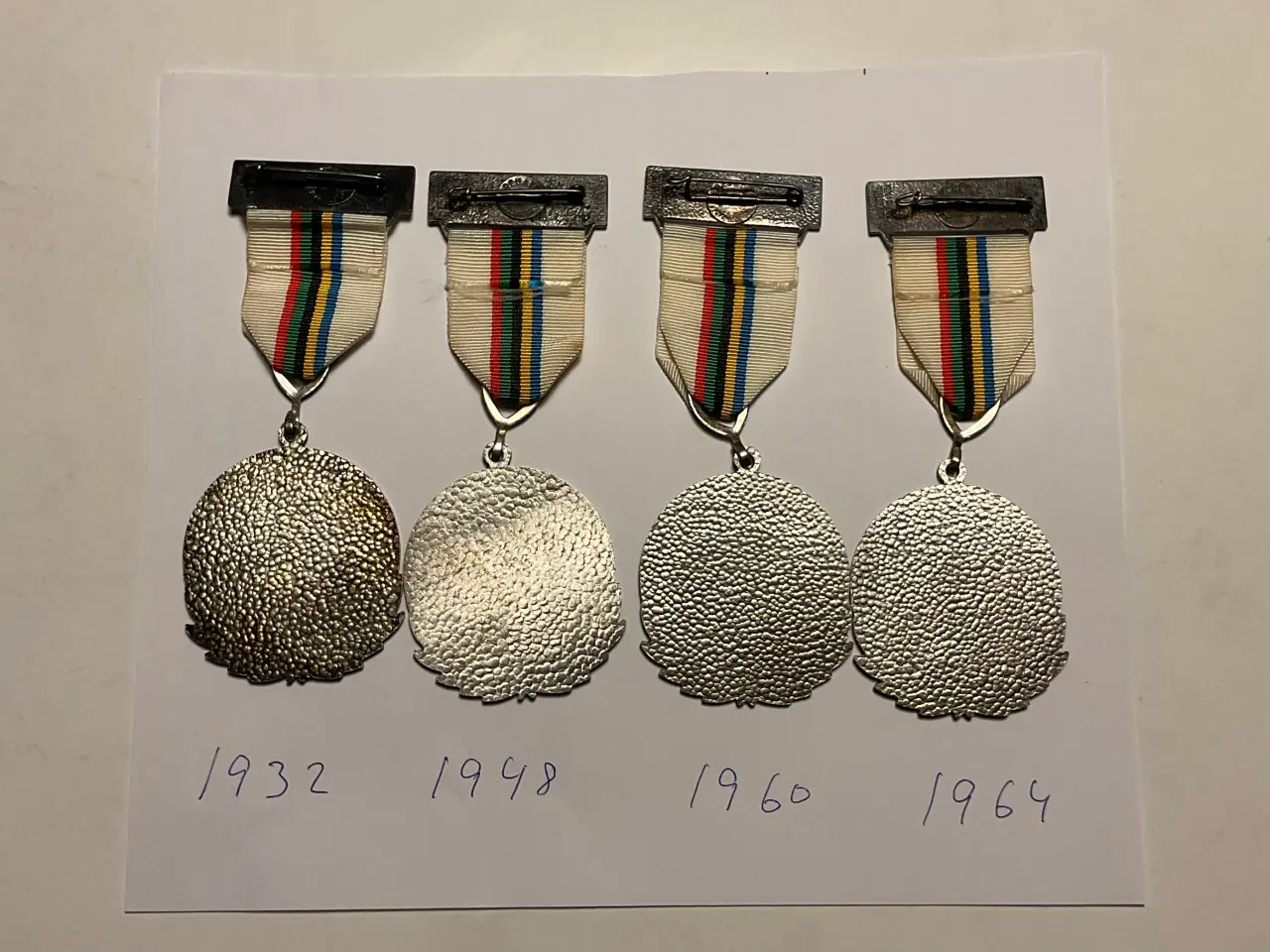 Billede 2 - Gamle OL erindringsmedaljer fra 1932,1948,1960,64