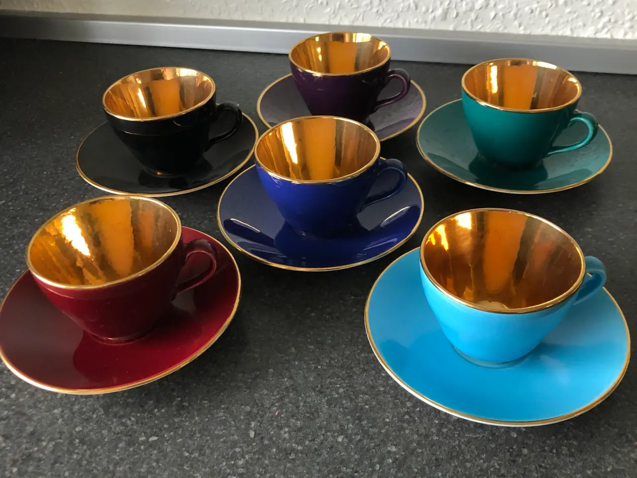 Billede 1 - Moccakopper, Aluminia, royal Copenhagen 