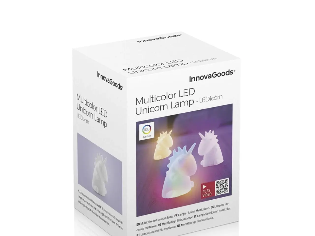 Billede 5 - LEDicorn - Multifarvet enhjørning natlampe (LED)