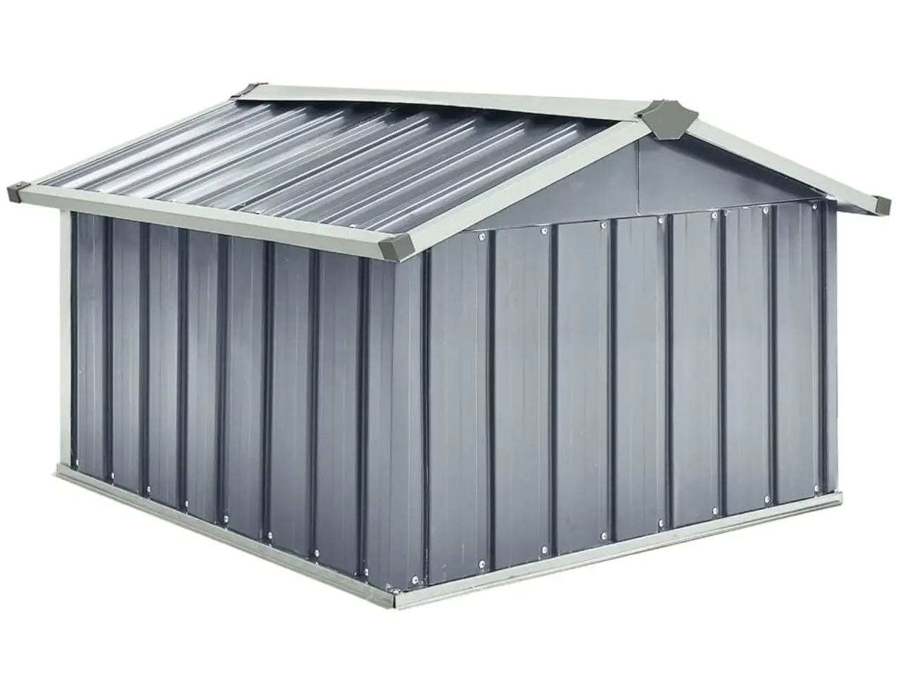 Billede 5 - Garage til robotplæneklipper 92×97×63 cm - galvaniseret stål, grå