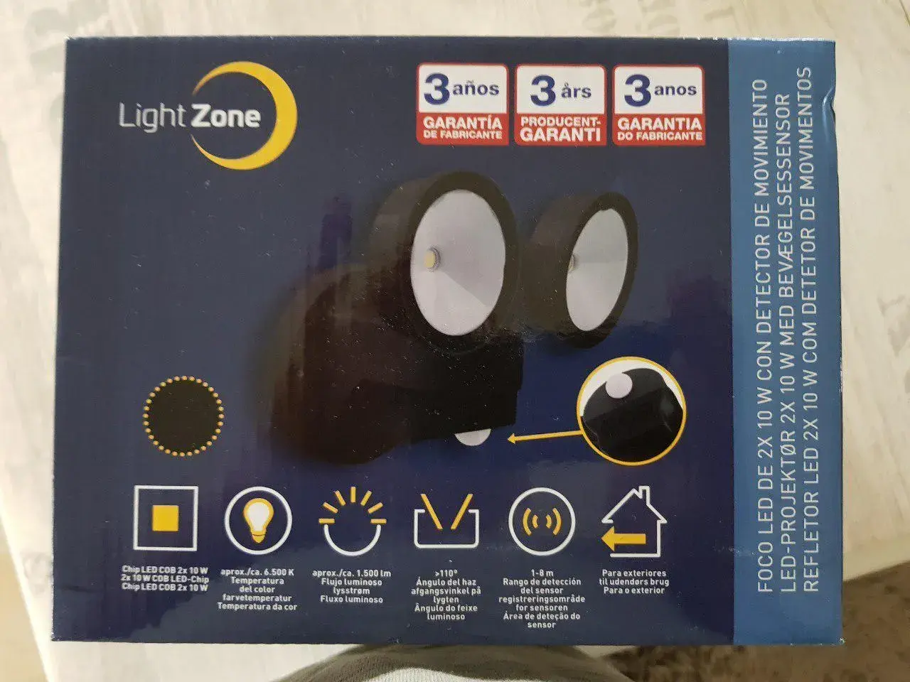 Billede 3 - Light zone led udendørs projektør 2x10w