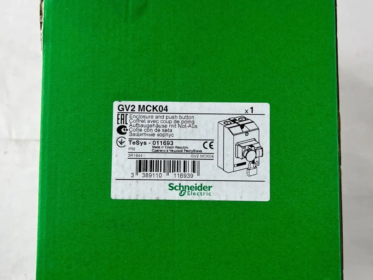 Billede 3 - Schneider GV2 MCK04 Emergency Stop kabinet IP55
